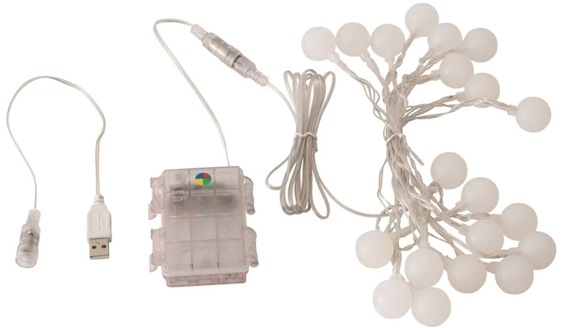 Outwell Gamma Lichtsnoer Kleurenmix 20 Lampen - 2 Meter 5 Outwell Gamma Lichtsnoer Kleurenmix 20 Lampen - 2 Meter - Afbeelding 3