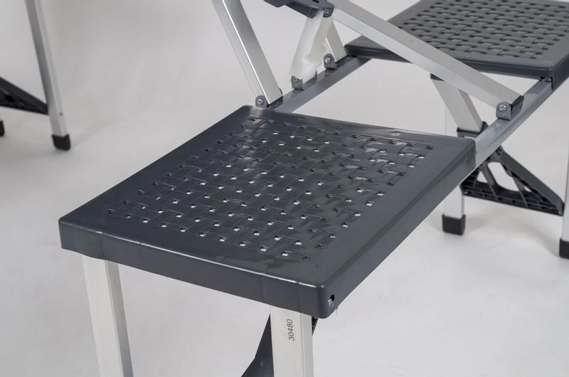 Bo-Camp 130 X 85 Inklapbare Picknicktafel - Grijs 12 Bo-Camp 130 X 85 Inklapbare Picknicktafel - Grijs - Afbeelding 10