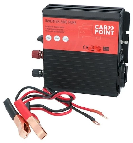 Carpoint Pure Sinus Omvormer 12V Naar 230V - 300W 3 Carpoint Pure Sinus Omvormer 12V Naar 230V - 300W