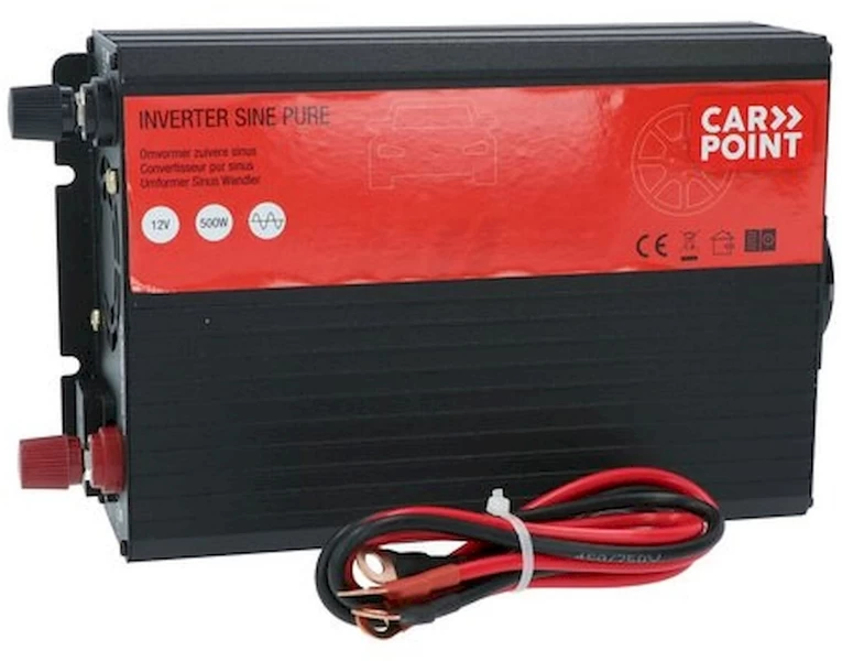 Carpoint Pure Sinus Omvormer 12V Naar 230V - 500W 3 Carpoint Pure Sinus Omvormer 12V Naar 230V - 500W