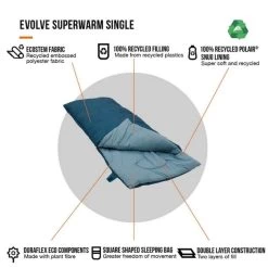 Vango Evolve Superwarm Slaapzak - Blauw 17 Vango Evolve Superwarm Slaapzak - Blauw -Professionele outdoor kampeerwinkel 1900 1783 evolve superwarm single 8
