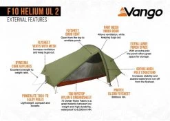 Vango F10 Helium UL 2 Ultralichte Trekking Tunneltent - 1/2 Persoons - Groen 15 Vango F10 Helium UL 2 Ultralichte Trekking Tunneltent - 1/2 Persoons - Groen -Professionele outdoor kampeerwinkel 1900 1783 f10 helium ul 2 6