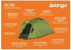 Vango Tay 200 Koepeltent - 2 Persoons - Groen 17 Vango Tay 200 Koepeltent - 2 Persoons - Groen -Professionele outdoor kampeerwinkel 1900 1783 tay 200 2