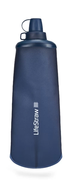Lifestraw Peak Opvouwbare Waterfilter Fles - 1 Liter - Blauw