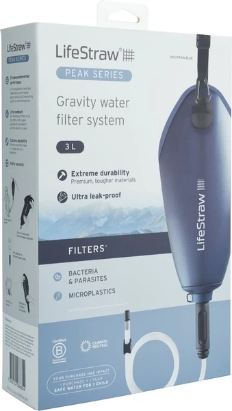Lifestraw Peak Gravity Bag Waterfilter - 3 Liter - Blauw 8 Lifestraw Peak Gravity Bag Waterfilter - 3 Liter - Blauw - Afbeelding 6