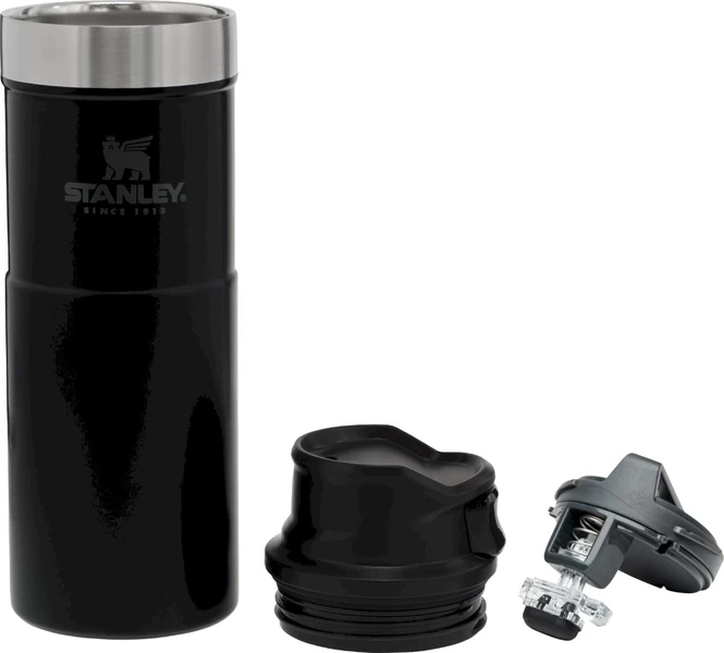 Stanley The Trigger-Action Travel Thermosfles - 470 Ml - Mat Zwart 4 Stanley The Trigger-Action Travel Thermosfles - 470 Ml - Mat Zwart - Afbeelding 2