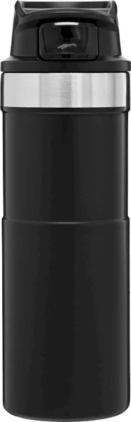 Stanley The Trigger-Action Travel Thermosfles - 470 Ml - Mat Zwart 5 Stanley The Trigger-Action Travel Thermosfles - 470 Ml - Mat Zwart - Afbeelding 3