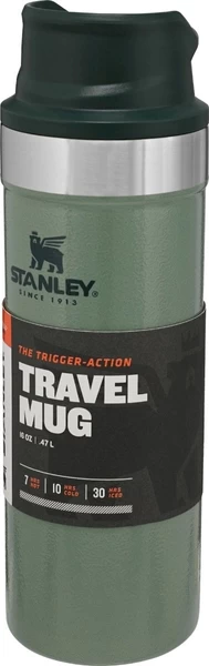Stanley The Trigger-Action Travel Thermosfles - 470 Ml - Donkergroen 8 Stanley The Trigger-Action Travel Thermosfles - 470 Ml - Donkergroen - Afbeelding 6