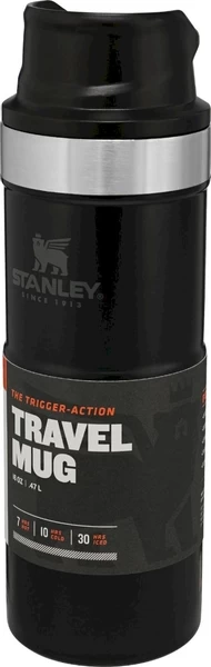 Stanley The Trigger-Action Travel Thermosfles - 470 Ml - Mat Zwart 8 Stanley The Trigger-Action Travel Thermosfles - 470 Ml - Mat Zwart - Afbeelding 6