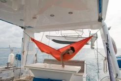 Ticket To The Moon Hangmat 1 Persoons Compact Single - Orange -Professionele outdoor kampeerwinkel 2018 03 30 hammock compact orange tmc35 sea boat alternative anchor travel ticket to the moon 3 1