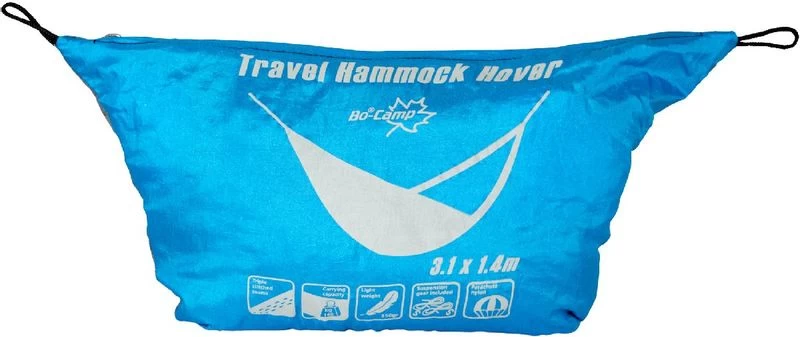 Bo-Camp Travel Hammock Hover 1 Persoons Reishangmat - Blauw/Grijs 4 Bo-Camp Travel Hammock Hover 1 Persoons Reishangmat - Blauw/Grijs - Afbeelding 2