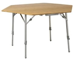Defa 6-hoekige Bamboe Tafel - 120 X 104 Cm
