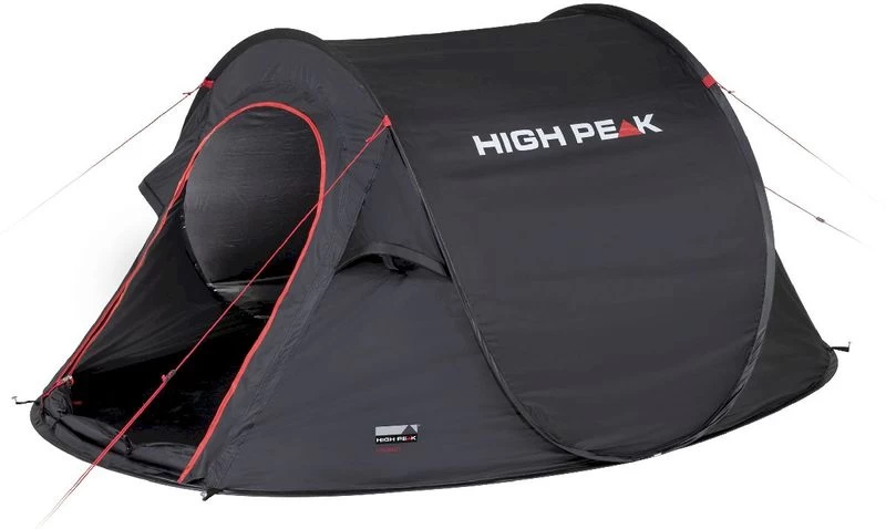 High Peak Vision 2 Pop-up Tent - 2 Persoons - Zwart 4 High Peak Vision 2 Pop-up Tent - 2 Persoons - Zwart - Afbeelding 2