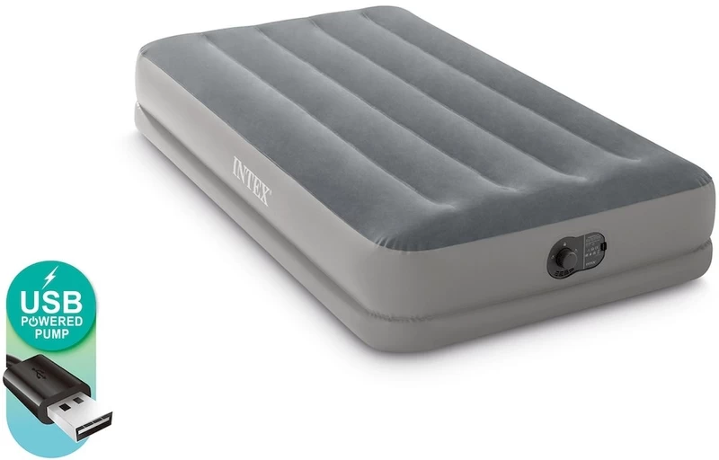 Intex Prestige Mid-Rise Luchtbed - Eenpersoons - Ingebouwde Elektrische Pomp 4 Intex Prestige Mid-Rise Luchtbed - Eenpersoons - Ingebouwde Elektrische Pomp - Afbeelding 2