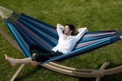 La Siesta Currambera 2 Persoons Hangmat - Blueberry 9 La Siesta Currambera 2 Persoons Hangmat - Blueberry -Professionele outdoor kampeerwinkel 797 1200 cuh16 3 currambera blueberry cotton double classic hammock image 05