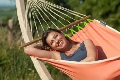 La Siesta Fruta 1 Persoons Hangmat - Mango -Professionele outdoor kampeerwinkel 797 1200 frr11 5 fruta mango weather resistant single spreader bar hammock image 05