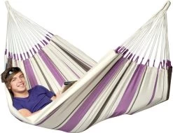 La Siesta Caribena 1 Persoons Hangmat - Purple -Professionele outdoor kampeerwinkel 800 1040 cih14 7 caribe a purple cotton single classic hammock image 02