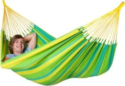 La Siesta Sonrisa 1 Persoons Hangmat - Lime 7 La Siesta Sonrisa 1 Persoons Hangmat - Lime -Professionele outdoor kampeerwinkel 800 1156 snh14 4 sonrisa lime weather resistant single classic hammock image 02