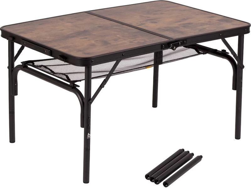 Bo-Camp Industrial Decatur 90 X 60 Campingtafel - Zwart/houtlook 4 Bo-Camp Industrial Decatur 90 X 60 Campingtafel - Zwart/houtlook - Afbeelding 2