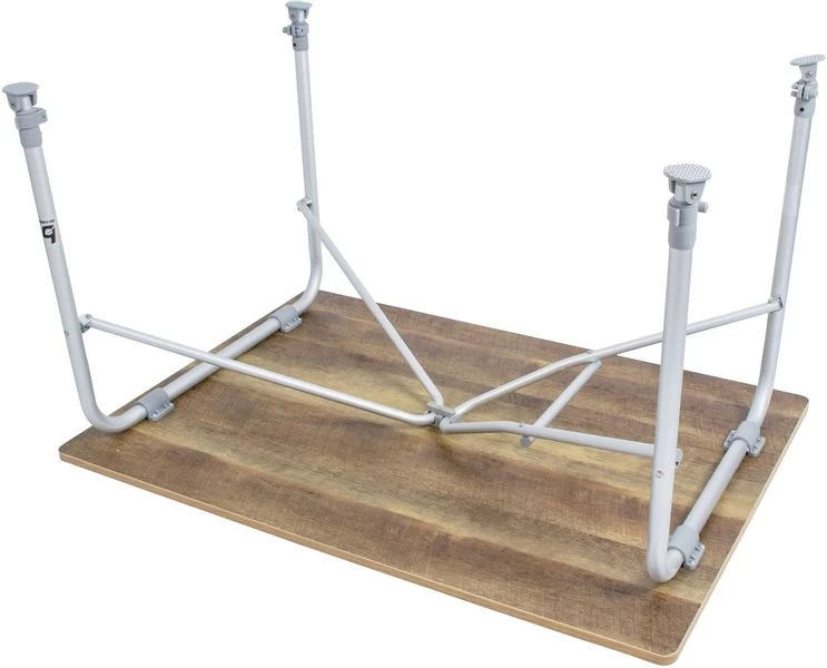 Bo-Camp Feather 100 X 70 Cm Campingtafel - Bruin 4 Bo-Camp Feather 100 X 70 Cm Campingtafel - Bruin - Afbeelding 2