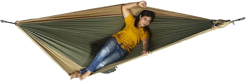 Ticket To The Moon Hangmat 2 Persoons Original Double - Army Green/Brown 7 Ticket To The Moon Hangmat 2 Persoons Original Double - Army Green/Brown - Afbeelding 5