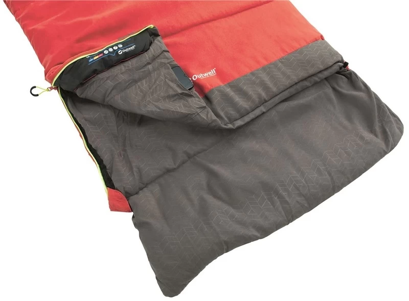 Outwell Celebration Lux Slaapzak - Rood 5 Outwell Celebration Lux Slaapzak - Rood - Afbeelding 3