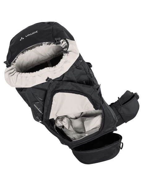 Vaude Asymmetric Rugzak - 52 + 8 Liter - Zwart - Heren 6 Vaude Asymmetric Rugzak - 52 + 8 Liter - Zwart - Heren - Afbeelding 4