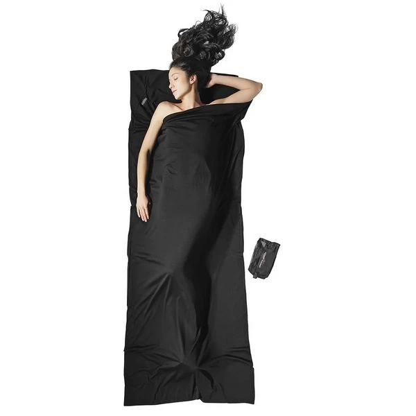 Cocoon Lakenzak Merino Wol Dekenmodel - Zwart 3 Cocoon Lakenzak Merino Wol Dekenmodel - Zwart