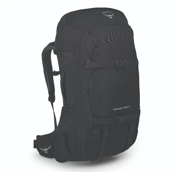 Osprey Farpoint Trek Pack - 55 Liter - Zwart 3 Osprey Farpoint Trek Pack - 55 Liter - Zwart