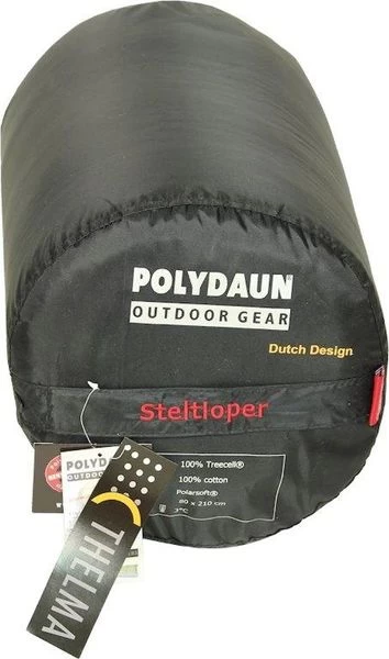 Polydaun Steltloper Slaapzak - Antraciet 4 Polydaun Steltloper Slaapzak - Antraciet - Afbeelding 2