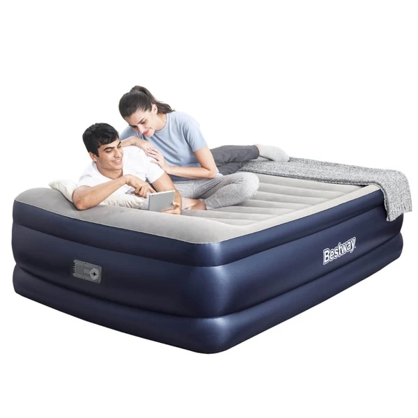 Bestway Tritech Premium Luchtbed - Queensize - Ingebouwde Elektrische Pomp 7 Bestway Tritech Premium Luchtbed - Queensize - Ingebouwde Elektrische Pomp - Afbeelding 5
