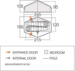 Vango Nevis 200 Tunneltent - 2 Persoons 10 Vango Nevis 200 Tunneltent - 2 Persoons -Professionele outdoor kampeerwinkel vango nevis 200 2