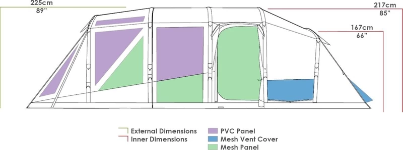 Zempire Aero TXL Pro Opblaasbare Tent - 6 Persoons 21 Zempire Aero TXL Pro Opblaasbare Tent - 6 Persoons - Afbeelding 19