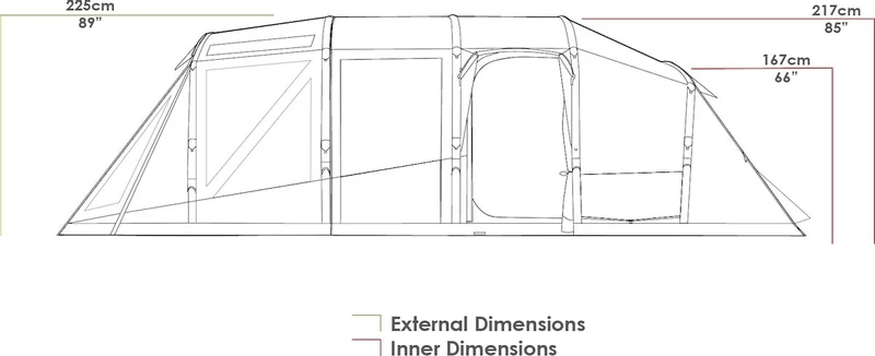 Zempire Aero TXL Pro Opblaasbare Tent - 6 Persoons 20 Zempire Aero TXL Pro Opblaasbare Tent - 6 Persoons - Afbeelding 18